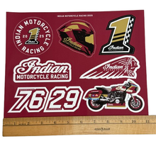 Load image into Gallery viewer, Indian Motorcycle Racing Limited Edition Sticker Sheet 8 x 10
