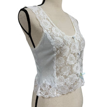 Load image into Gallery viewer, VTG 1970s Lily of France Lace Camisole Top Union Made USA Sleepwear Lingerie Small