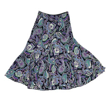 Load image into Gallery viewer, VTG 90s Lola P Boho Paisley Rayon Maxi Skirt Medium