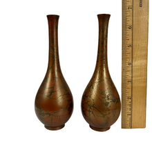 Load image into Gallery viewer, Antique Japanese Bud Vase Set of Two
