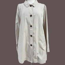 Load image into Gallery viewer, Green Eileen by Eileen Fisher Minimalist Organic Cotton Car Coat Size Large