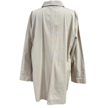 Load image into Gallery viewer, Green Eileen by Eileen Fisher Minimalist Organic Cotton Car Coat Size Large