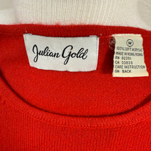Load image into Gallery viewer, 90s Minimalist Red Short Sleeve Knit Sweater Medium