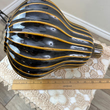 Load image into Gallery viewer, MCM Ceramic Ribbed Gourd Vase 12"