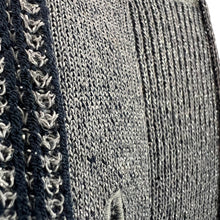 Load image into Gallery viewer, Doncaster Navy Blue Metallic Silver Cardigan Twin Set Size 2W