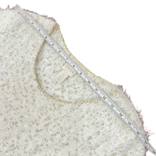 Load image into Gallery viewer, CHICO'S Ivory Eyelash Fuzzy Sweater with Gold Accent Size 3