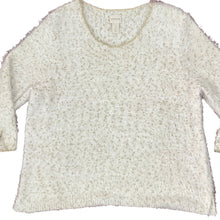 Load image into Gallery viewer, CHICO'S Eyelash Fuzzy Sweater Size 3