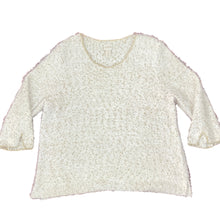 Load image into Gallery viewer, CHICO'S Eyelash Fuzzy Sweater Size 3