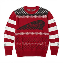 Load image into Gallery viewer, Unisex Indian Motorcycle Headdress Christmas Sweater