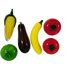 Load image into Gallery viewer, Mid Century Veggie Art Glass Set