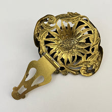 Load image into Gallery viewer, Victorian Floral Medallion Disk Link Necklace and Coat Clip Set