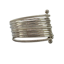 Load image into Gallery viewer, Vintage 925 Silver Bangles Bracelet