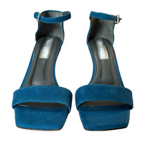 Load image into Gallery viewer, Franco Sarto Teal Blue Ankle Strap Sandal Size 7