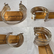 Load image into Gallery viewer, Vintage 925 Silver Bangles Bracelet