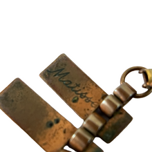 Load image into Gallery viewer, Mid Century Red Enamel & Copper Jewelry Set