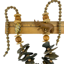 Load image into Gallery viewer, Carved Vintage Safari Necklace 29"