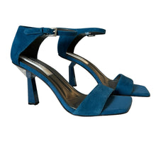 Load image into Gallery viewer, Franco Sarto Teal Blue Ankle Strap Sandal Size 7