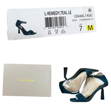 Load image into Gallery viewer, Franco Sarto Teal Blue Ankle Strap Sandal Size 7