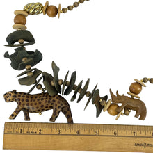 Load image into Gallery viewer, Carved Vintage Safari Necklace 29"