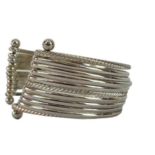 Load image into Gallery viewer, Vintage Sterling Silver Bangles Bracelet. 48 grams.