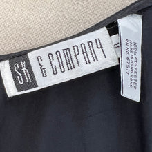 Load image into Gallery viewer, 90s Black Satin Top Size 8