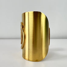 Load image into Gallery viewer, Ben Amun MMA Cuff Bracelet & Dangle Earrings Set 24 kt Gold Electroplated Brass