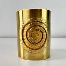 Load image into Gallery viewer, Ben Amun MMA Cuff Bracelet & Dangle Earrings Set 24 kt Gold Electroplated Brass