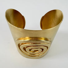 Load image into Gallery viewer, Ben Amun MMA Cuff Bracelet & Dangle Earrings Set 24 kt Gold Electroplated Brass