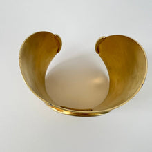 Load image into Gallery viewer, Ben Amun MMA Cuff Bracelet & Dangle Earrings Set 24 kt Gold Electroplated Brass