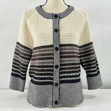Load image into Gallery viewer, St John Wool Knit Cardigan Sweater Size 10