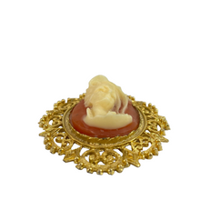 Load image into Gallery viewer, Vintage Raised Profile Cameo Pendant