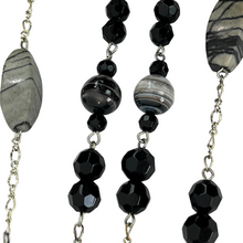 Load image into Gallery viewer, Natural Stone and Faceted Glass Bead Necklace Pair