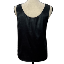 Load image into Gallery viewer, 90s Black Satin Top Size 8