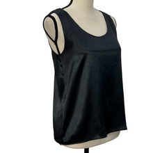 Load image into Gallery viewer, 90s Black Satin Top Size 8