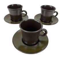 Load image into Gallery viewer, 60s Madeira Brown and Green Floral Carafe Pitcher Coffee Serving Set