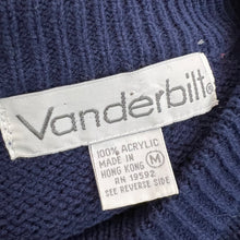 Load image into Gallery viewer, Vintage Vanderbilt Aztec Knit Pullover Sweater Size Medium