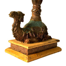 Load image into Gallery viewer, Vintage Nativity Camel Candle Holder 16.5"