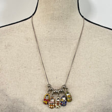Load image into Gallery viewer, Vintage 925 Italy Necklace with Enamel Charms