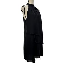 Load image into Gallery viewer, Laundry by Shelli Segal Black Chiffon Halter Dress Size 10