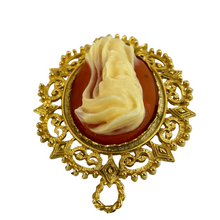 Load image into Gallery viewer, Vintage Raised Profile Cameo Pendant