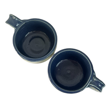 Load image into Gallery viewer, Blue Wild Horse Stoneware Pottery Mug Pair