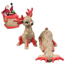 Load image into Gallery viewer, Kimple Christmas Hand-Painted Santa Clause in Sleigh and Reindeer Set