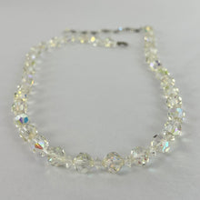 Load image into Gallery viewer, Vintage 50s Aurora Borealis Beaded Necklace with Extension