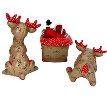 Load image into Gallery viewer, Kimple Christmas Hand-Painted Santa Clause in Sleigh and Reindeer Set