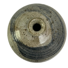 Load image into Gallery viewer, Signed Round Glazed Stoneware Pottery Vase