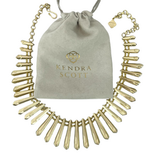 Load image into Gallery viewer, Kendra Scott Jill Fringe Necklace In Gold Tone 20"