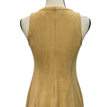 Load image into Gallery viewer, Tan Faux Suede Lace Up Dress Size 2