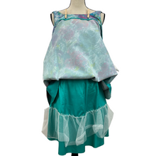 Load image into Gallery viewer, Vintage Boat Neck Fit and Flare Silk Dress Size 6