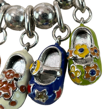 Load image into Gallery viewer, Vintage 925 Italy Necklace with Enamel Charms