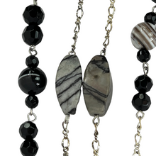 Load image into Gallery viewer, Natural Stone and Faceted Glass Bead Necklace Pair